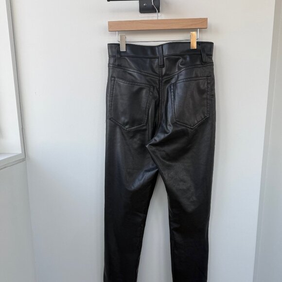 Abercrombie Vegan Leather High Rise Skinny Pant - Size 26 Short - Picture 4 of 5
